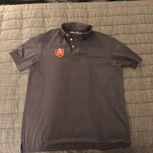 Men’s L Navy Blue Texas Standard Lone Star Polo Shirt